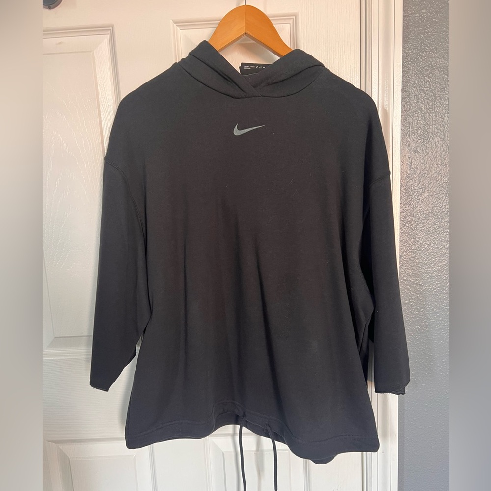Nike Black Hoodie with Silver Swoosh